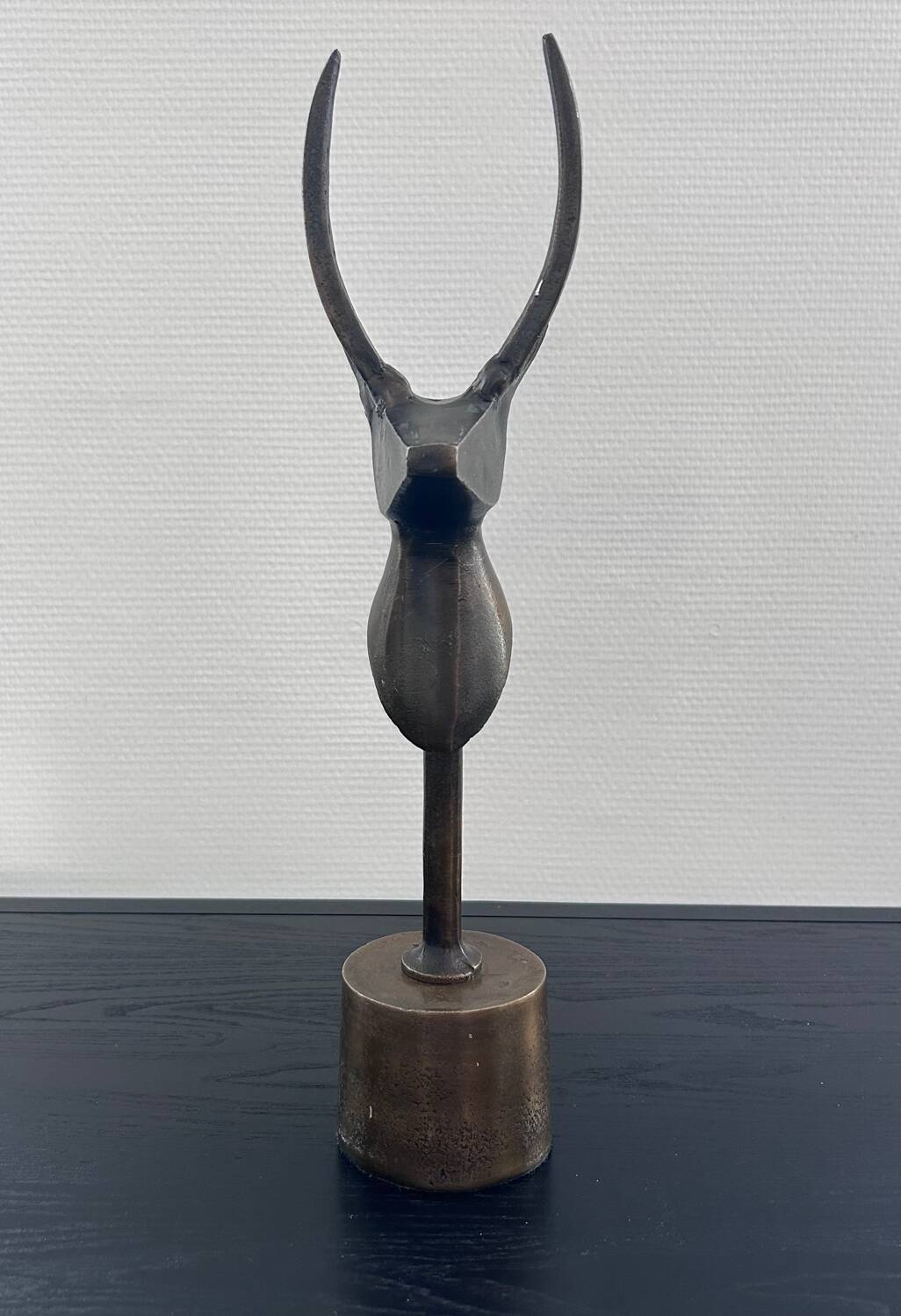 Stylized bovine trophy
