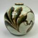 Camille Tharaud, Limoges, round porcelain vase, hand-decorated.