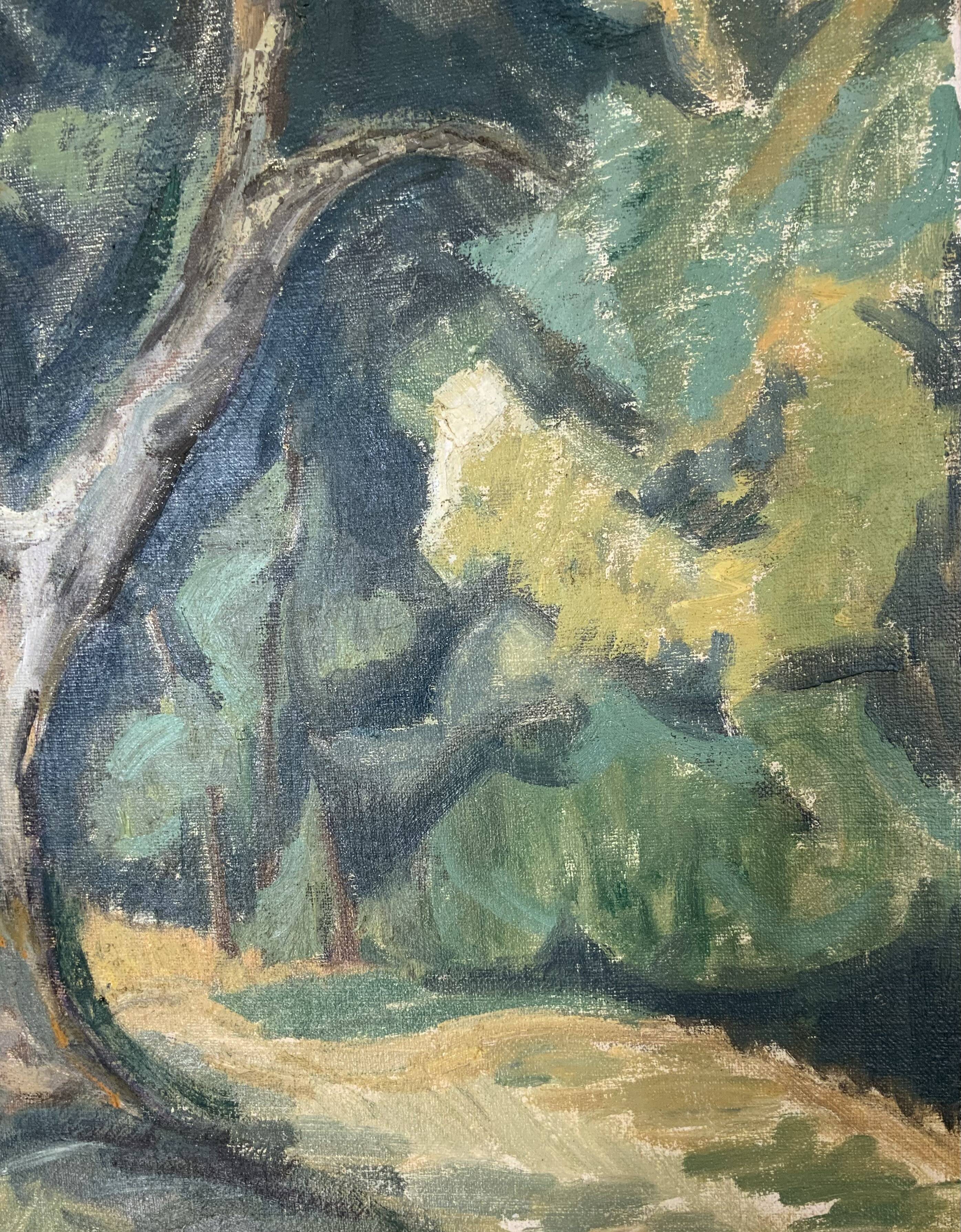 Vintage Oil on Canvas by Swedish artist Anna Munther (1915-2000)