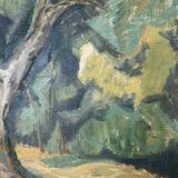 Vintage Oil on Canvas by Swedish artist Anna Munther (1915-2000)