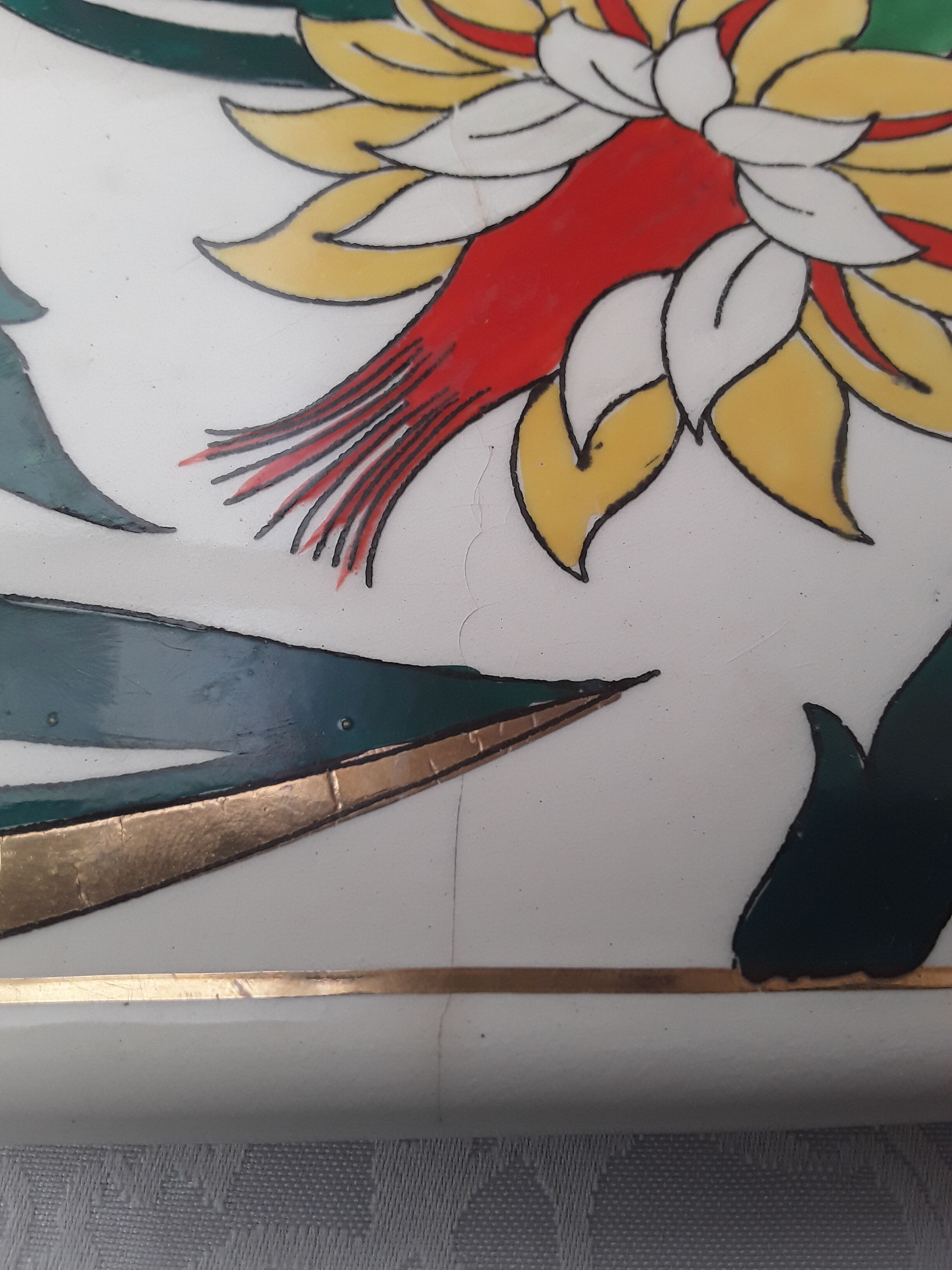 Longwy faience trivety