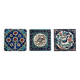 3 vintage Turkish ceramic tiles