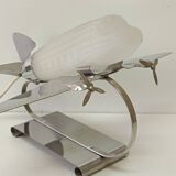 Vintage art deco style airplane lamp