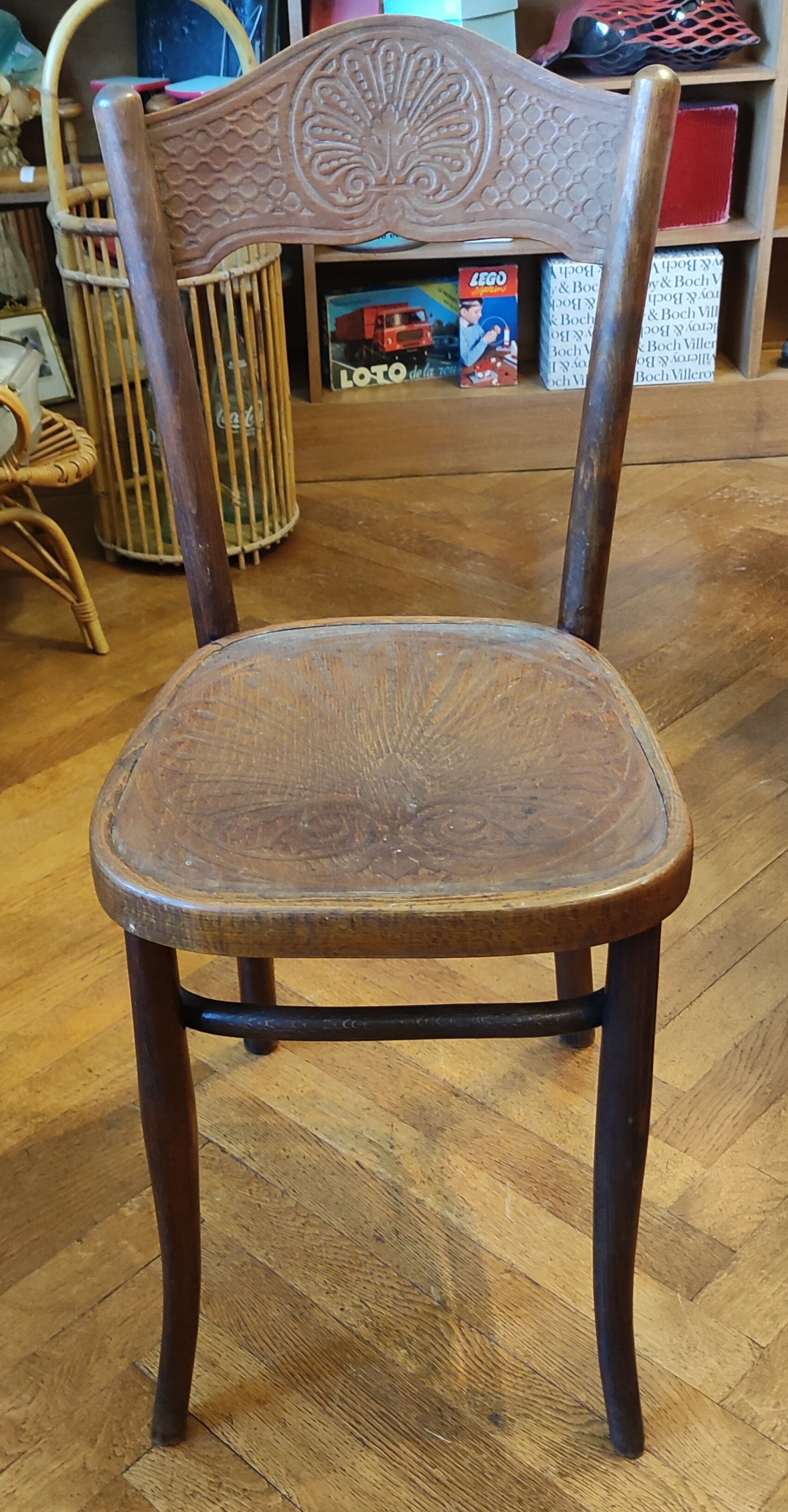 Old chair stamped Jacob and Josef Kohn