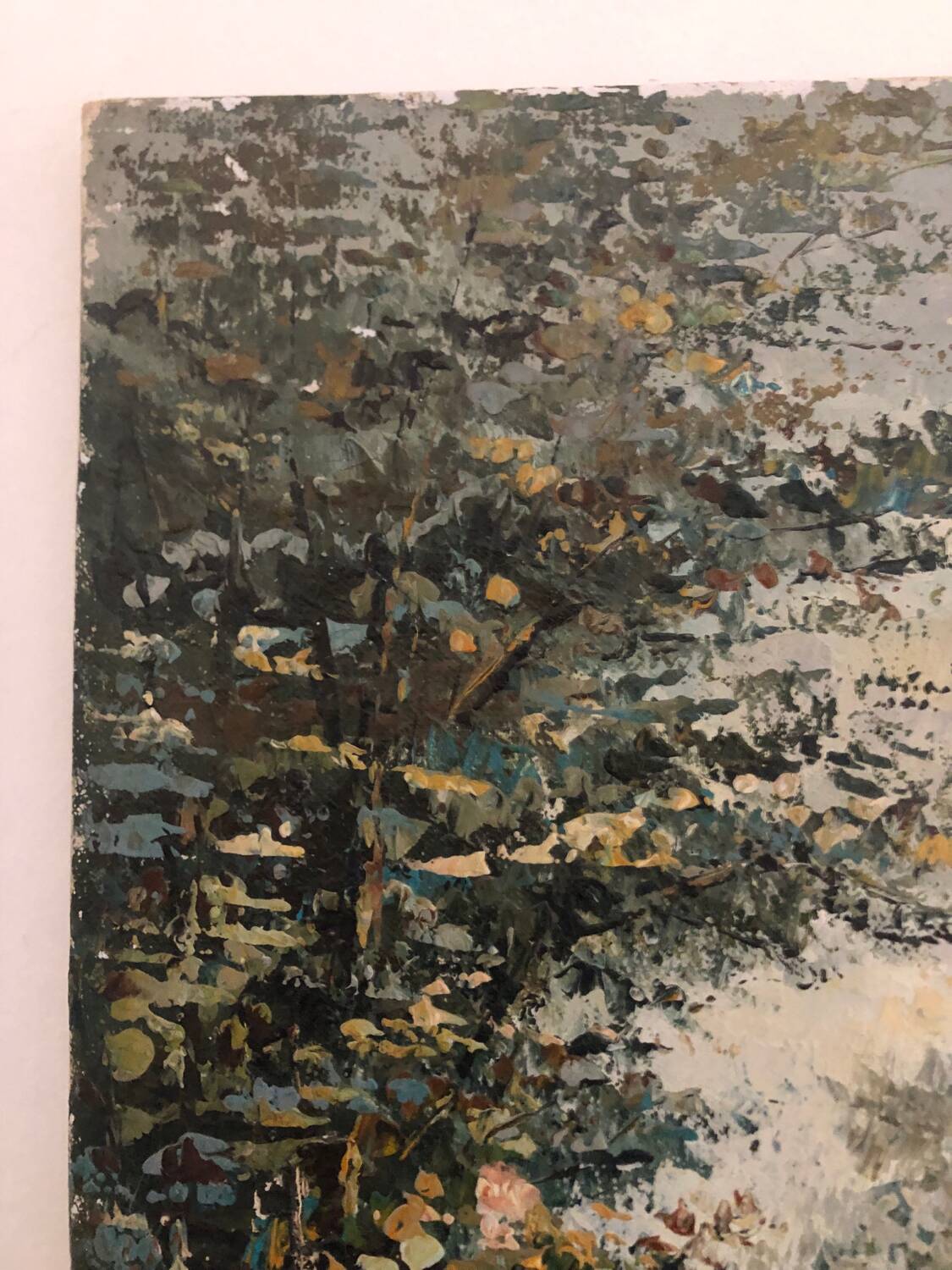 Oil on canvas representing Notre-Dame de Paris post-impressionist