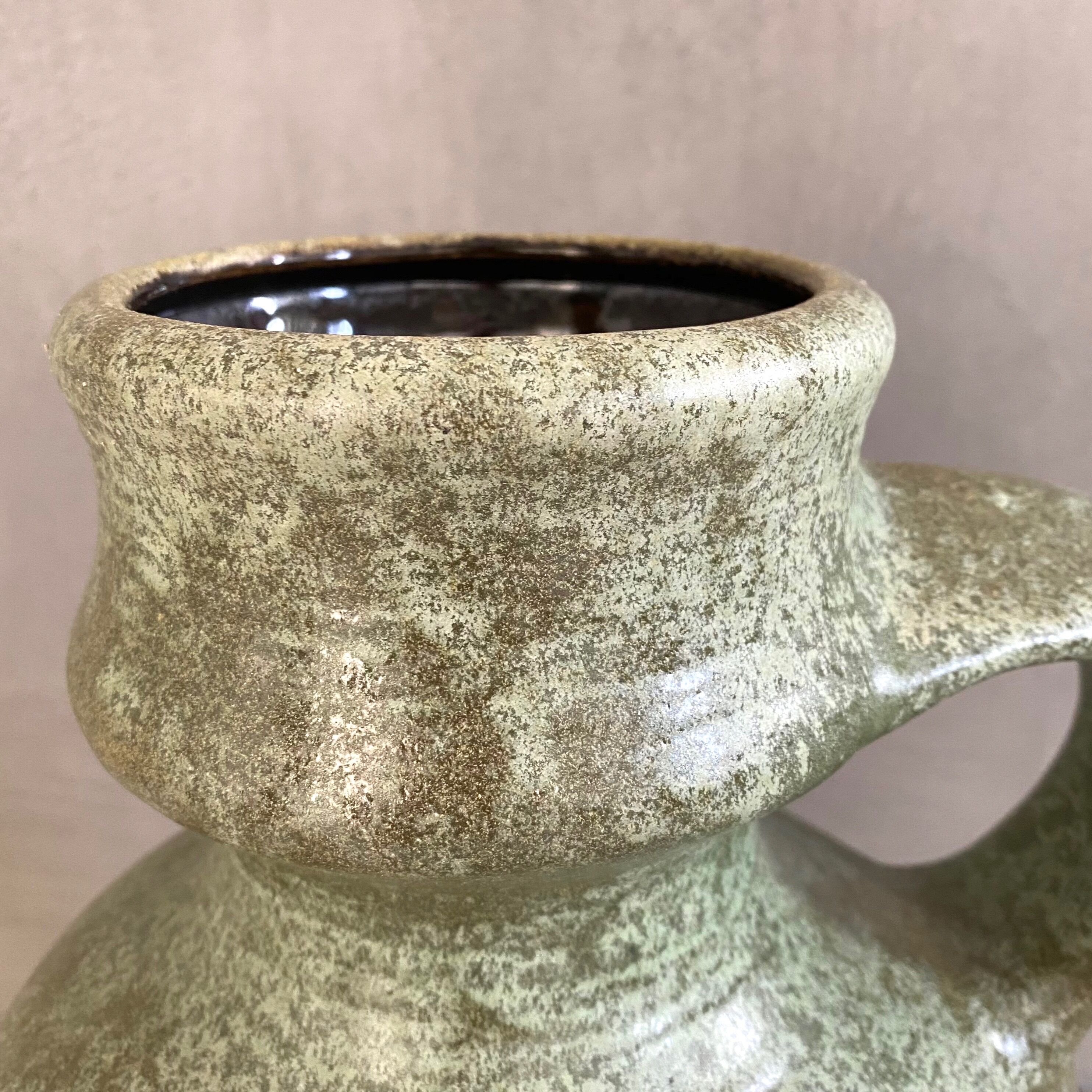 Vintage floor vase Dümler Breiden, west german pottery, 70's interior