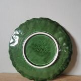 Plate signed vintage pineapple barbotine Portugal hand painted