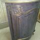 Pair of solid walnut notches painted and patinated around 1950