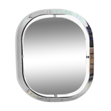 Bauhaus mirror in chrome-plated steel