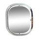 Bauhaus mirror in chrome-plated steel