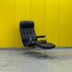 Ekornes Stressless Chair with Ottoman - Chrome Frame (1970s)