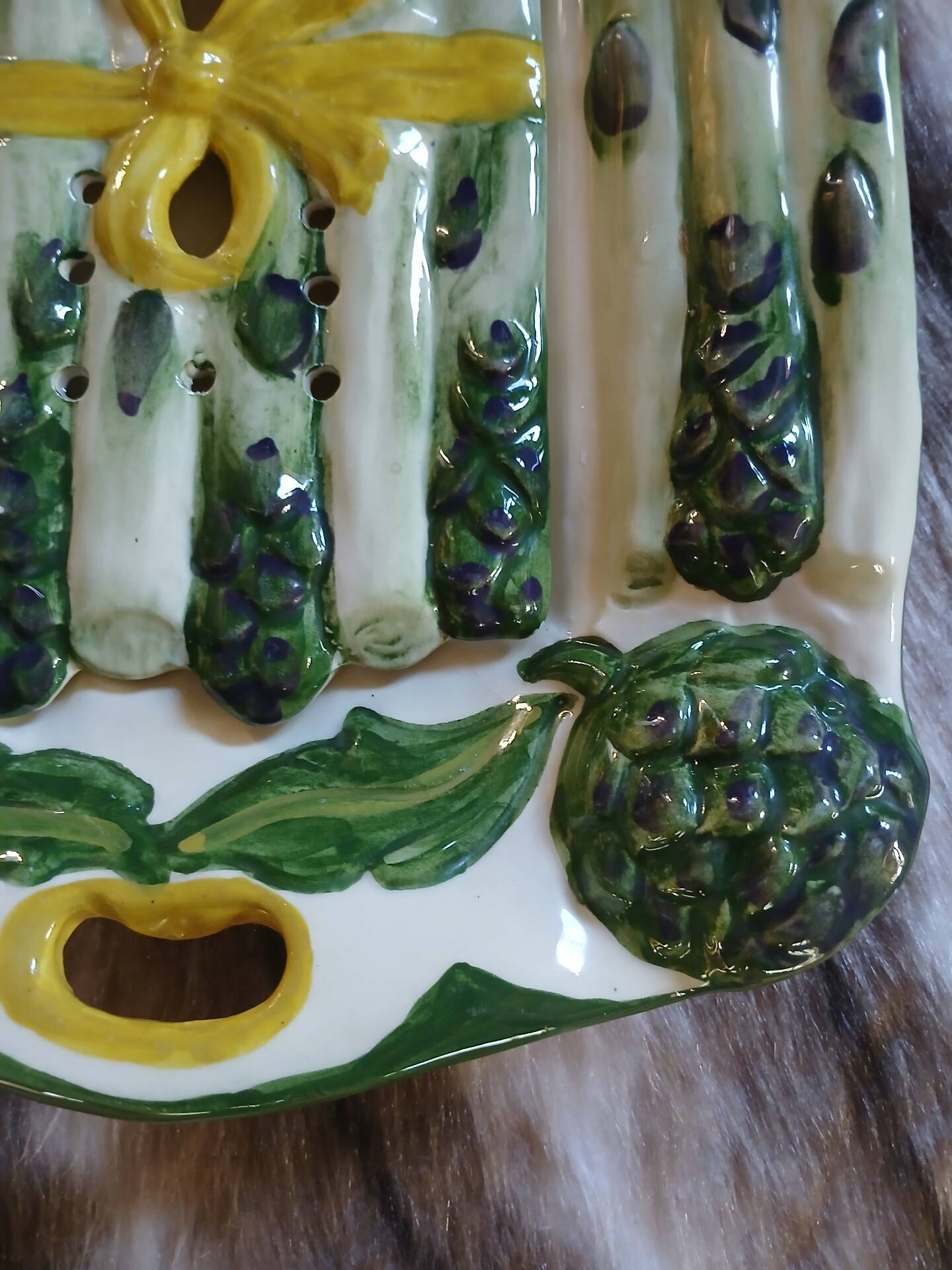 Old Vallauris slipware plate