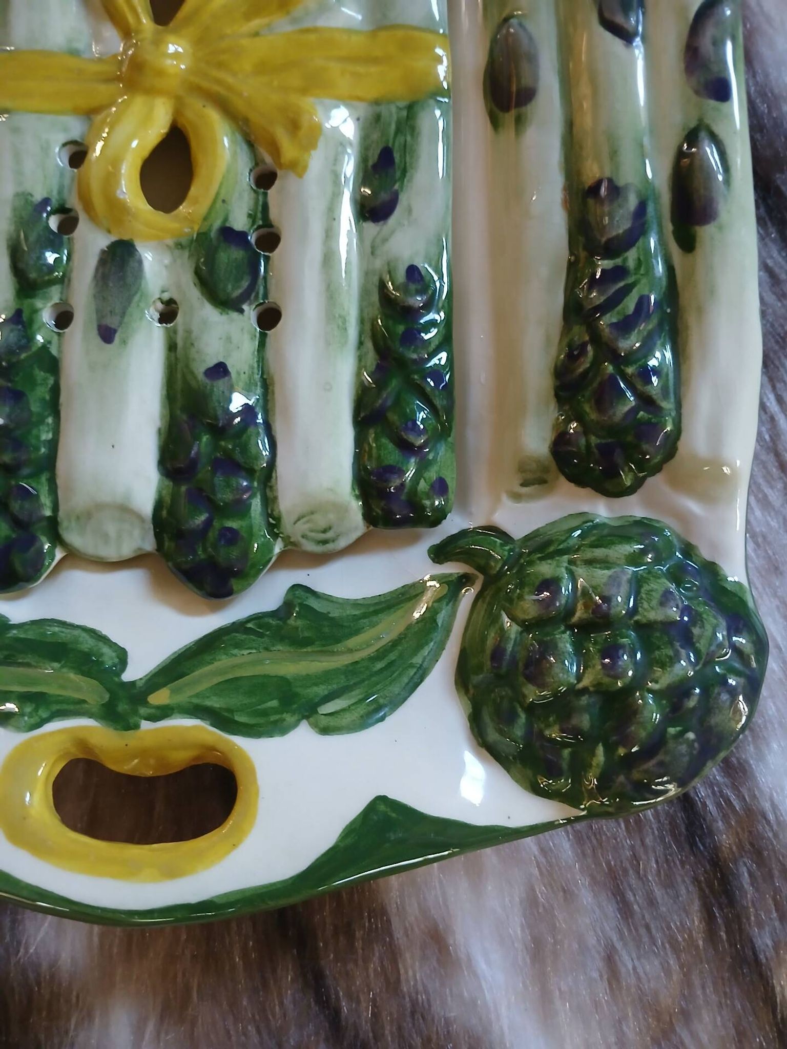 Old Vallauris slipware plate