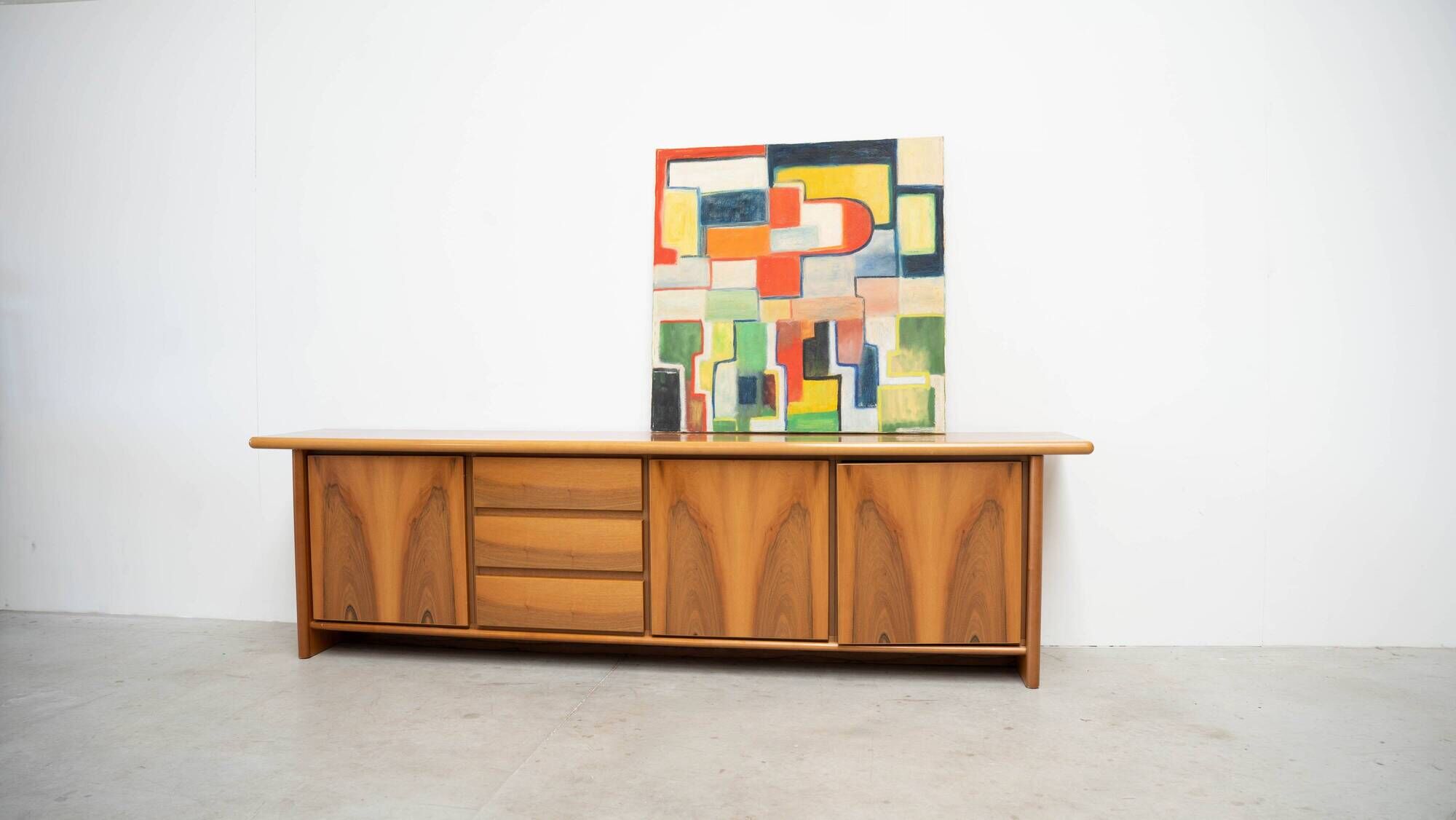 1980's Italian walnut sideboard