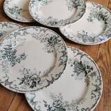 Old HC dessert plates, iron earth