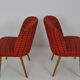 Set of upholstered chairs, 1960