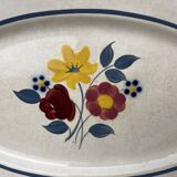 Art Deco, a dish and two Salins earthenware dishes circa 1940