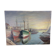 Tableau marine, port de pêche, huile sur toile