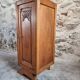 Armoire française Art déco des années 1920 – Petit placard de rangement verrouillable avec étagères (100 cm)