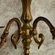 French vintage traditional double brass wall sconce scrolled arms