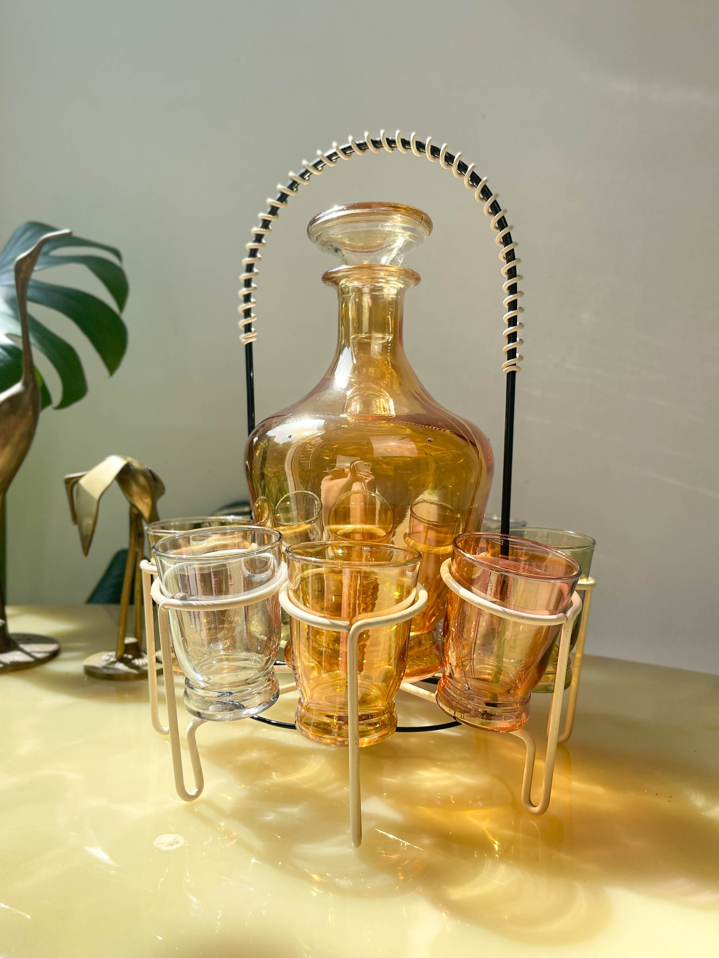 Aperitif service, cooked wine, port or liqueur Verrerie de Monaco