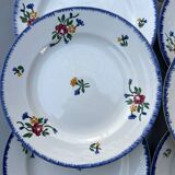 6 assiettes à dessert Sarreguemines