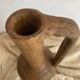 Large terracotta jug, vintage craftsmanship, wabi-sabi.