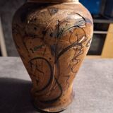 Signed pottery vase