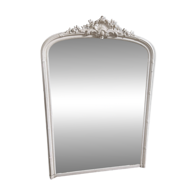 Rare Miroir Louis XVI Haussmannien - Glace au Mercure 175 x 120 cm