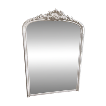 Rare Louis XVI Haussmannian Mirror - Mercury Glass 175 x 120 cm