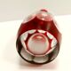 Bohemian Transparent and Red Crystal Decanter Bottle by Dresden Crystal, Germany