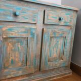 Buffet veining patinated paint