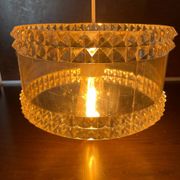 Vintage plexiglass pendant light, circa 1970s
