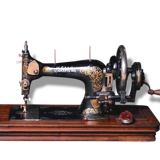 Hand crank sewing machine