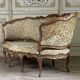 Louis XV carved wood basket seat, 18th century