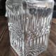 Vintage glass faceted glass whisky decanter diamond airtight cap