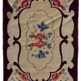 Old American carpet handmade, 76cm x 117cm 1900s