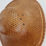 Colonial hat in rattan canning 70s