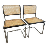 Paire de chaises Cesca b32 Marcel Breuer made in Italy