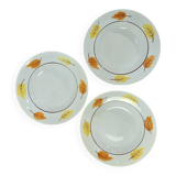 Set of Moulin des Loups autumn soup plates