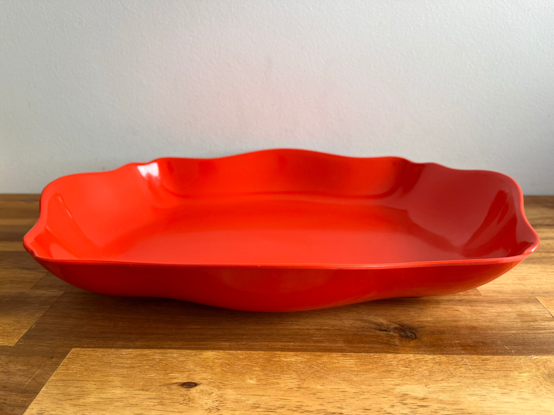 Large vintage Mepal Service Rosti plate – Adolfo Opel – Orange – years