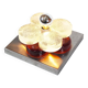 Brutalist glass wall sconce by Albano Poli for Poliarte, Italy 1970's