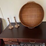 Round Basket made of Asian bamboo
