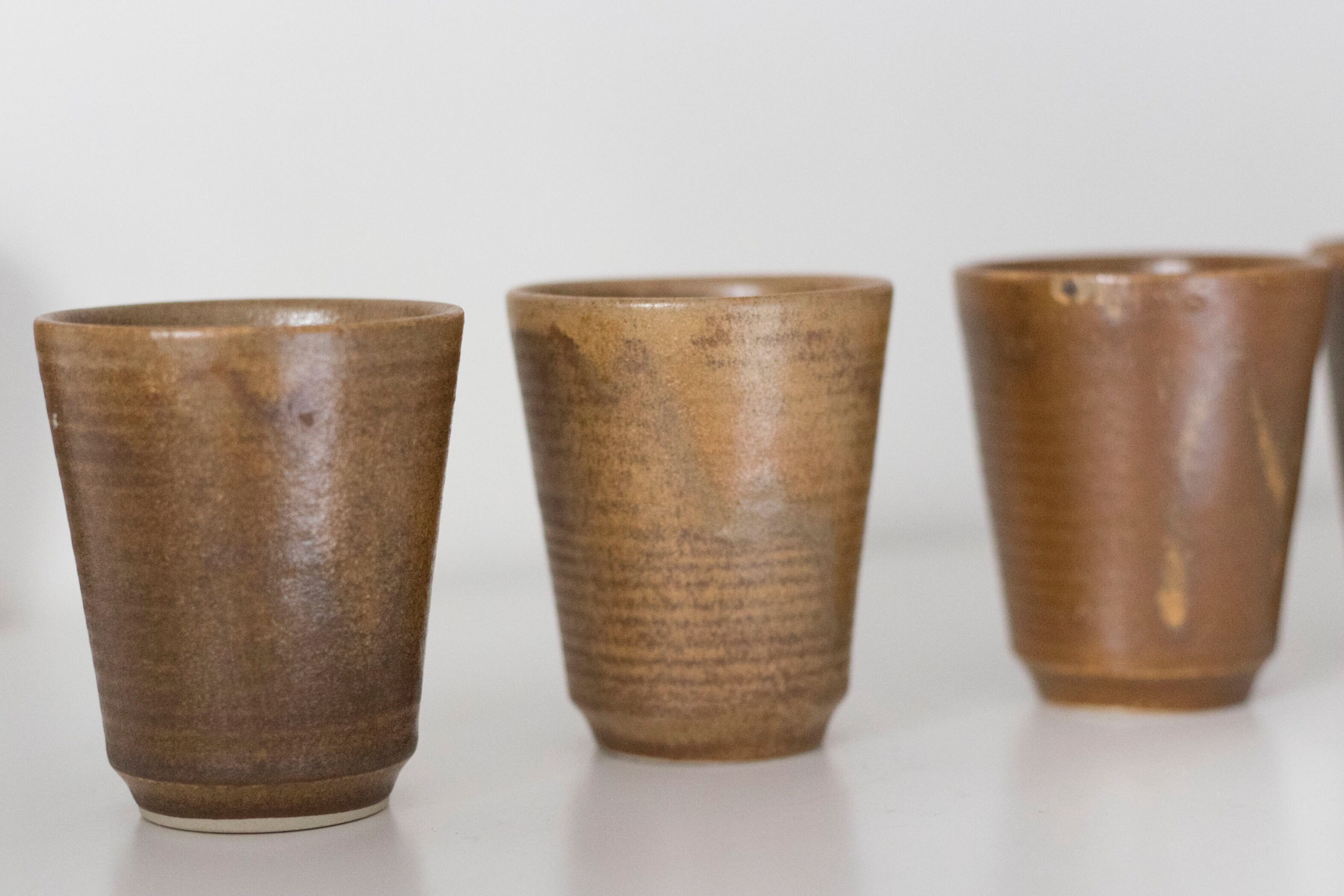 Lot de 6 verres en grès Digoin