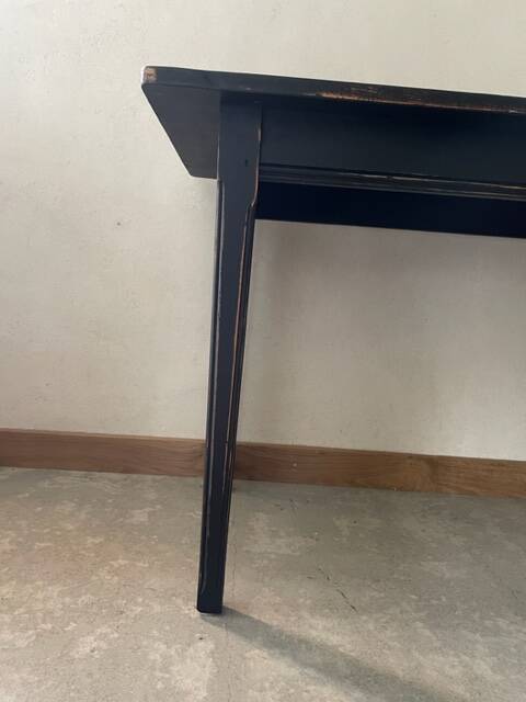 Black patinated table