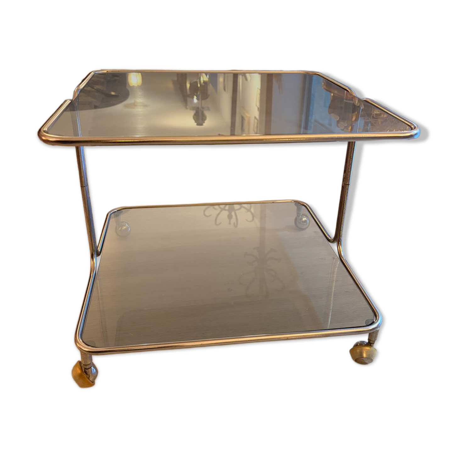Smoked glass coffee table