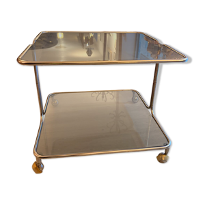 Table basse verre fumé