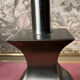 Brushed stainless steel lamp foot 1970
