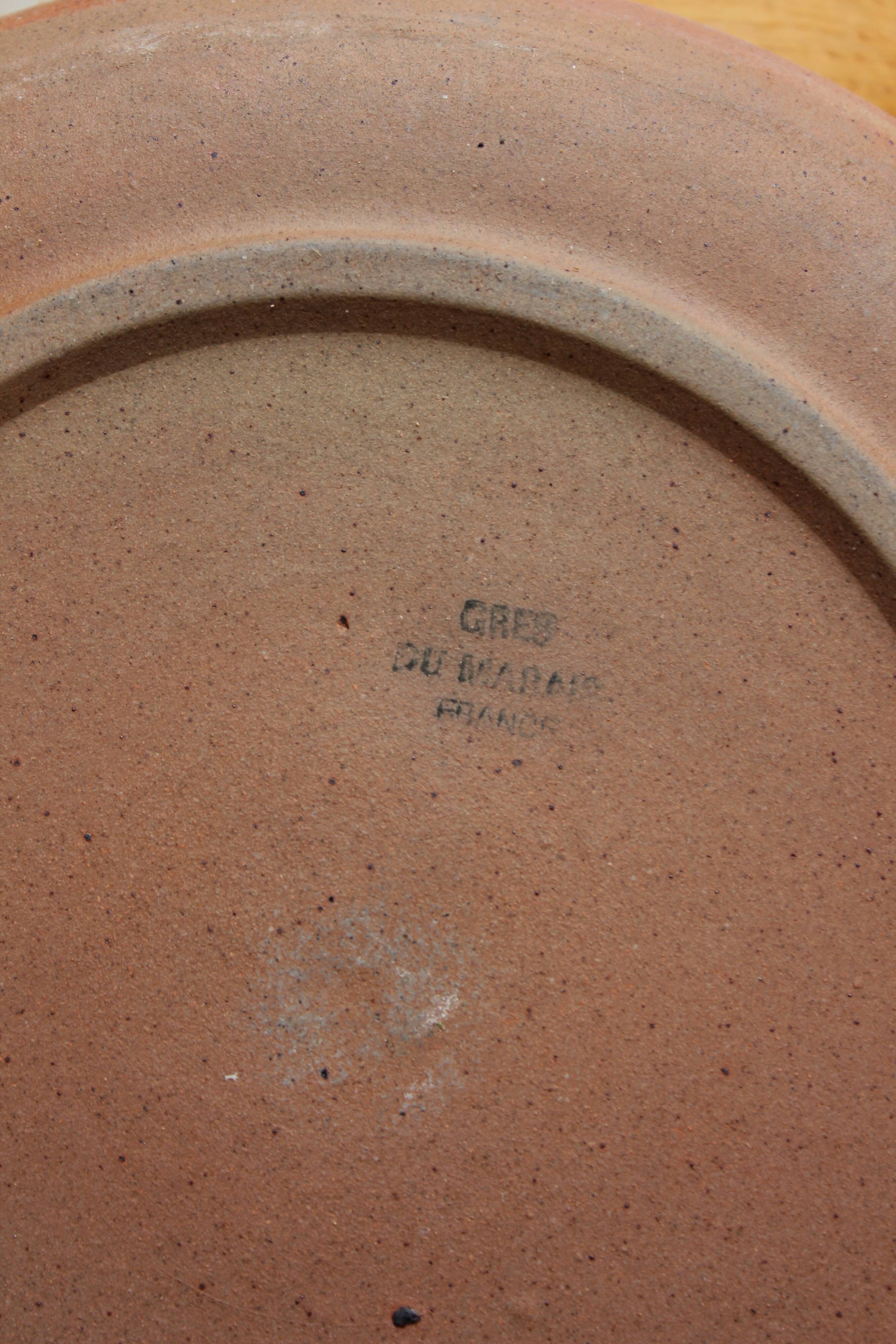 10 dessert plates in sandstone from the vintage 70s marsh