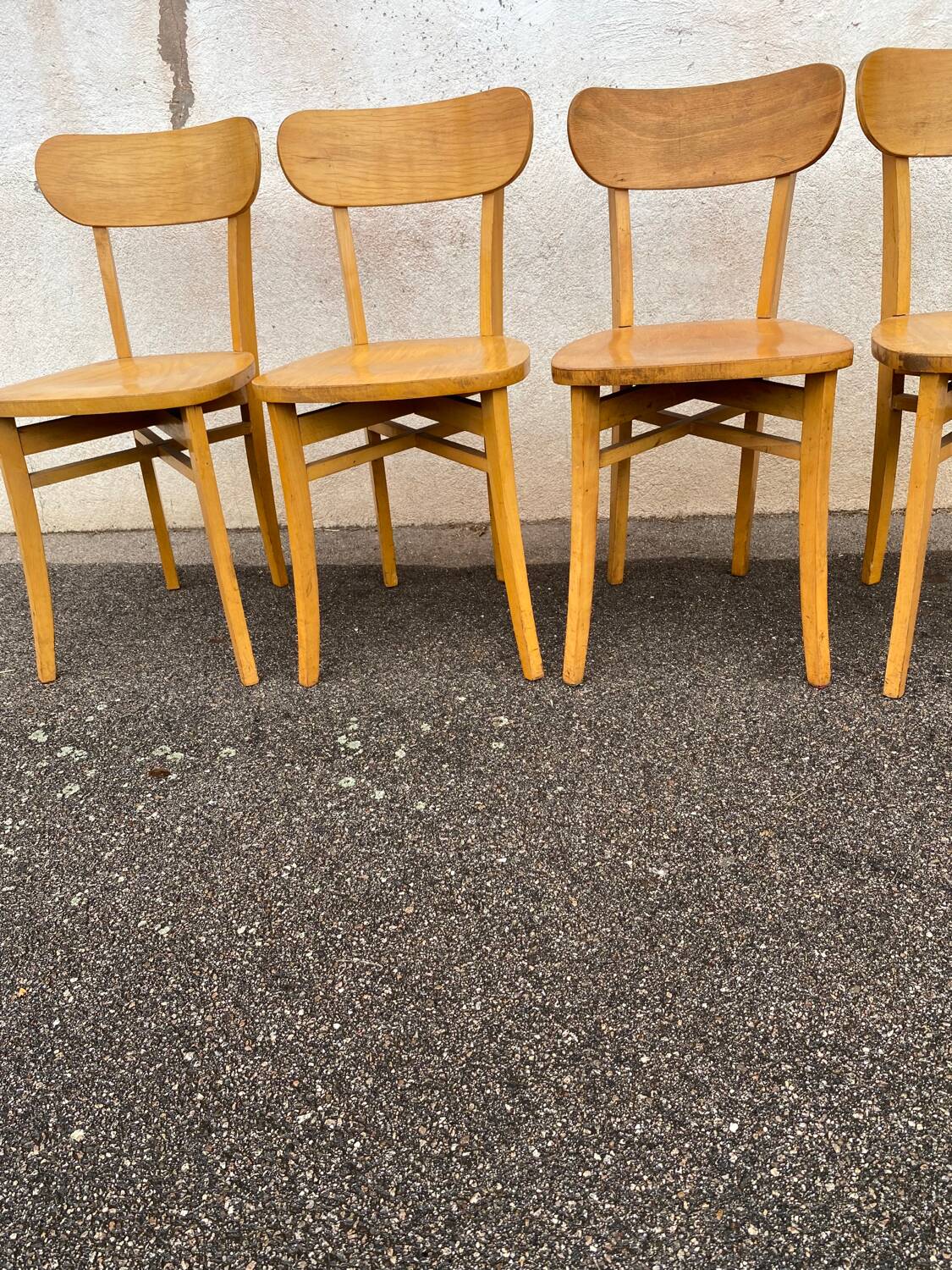 Set of 4 vintage bistro chairs